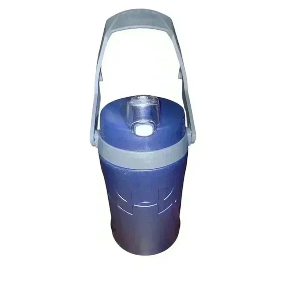 Under Armour Blue Thermos 64oz Insulated BIG Hydration Water Bottle with Handle - Picture 1 of 8